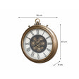 Gold, Black and White Pocket Watch Style Clock