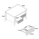 Two Drawer Coffee Table - Hales White Range