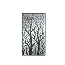 Black Tree Detail Garden Wall Mirror - 90cm x 50cm