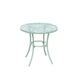 Sage Green Round Garden Side Table - 50cm