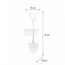 Antique Cream Shovel Style Metal Hanging Planter Pot