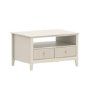 Two Drawer Coffee Table - Hales Taupe Range