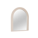 Large Beige Arched Wall Mirror - 90cm x 75cm