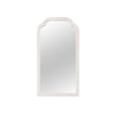 White Washed Distressed Wooden Frame Wall Mirror - 40cm x 75cm