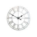 Extra Large Silver Skeleton Wall Clock 80cm x 80cm