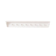 Large White Washed Mango Wooden Wall Shelf with Hooks - 100cm