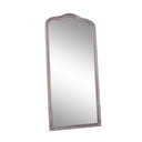 Large Arched Washed Wooden Framed Leaner Mirror - 78cm x 158cm