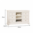 Large Ivory Wooden Sideboard Cabinet - Daventry Ivory Range
