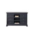 Large Navy Black Wooden Sideboard Cabinet - Daventry Navy Black Range