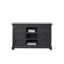 Large Navy Black Wooden Sideboard Cabinet - Daventry Navy Black Range