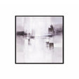 Black & White Serenity Abstract Framed Wall Art - 50cm x 50cm