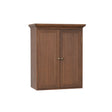 Dark Wood Reeded Wall Mounted Cabinet