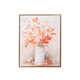 Large Red Floral Autumn Framed Wall Print - 50cm x 40cm