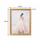 Large Vintage Princess Gold Framed Wall Print - 40cm x 50cm