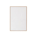 Extra Large White Ginkgo Textured Wall Art - 55cm x 80cm