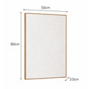 Extra Large White Ginkgo Textured Wall Art - 55cm x 80cm