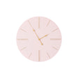 Large Pink Wooden Grain & Gold Detailed Wall Clock - 70cm x 70cm