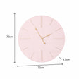 Large Pink Wooden Grain & Gold Detailed Wall Clock - 70cm x 70cm
