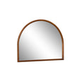Dark Wood Framed Arched Wall & Leaner Mirror - 60cm x 140cm