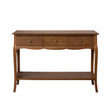 3 Drawer Dark Wood Console Table with Shelf - Ashwell Range