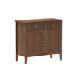 Two Door Two Drawer Sideboard - Hales Dark Wood Range