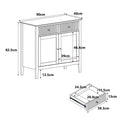 Two Door Two Drawer Sideboard - Hales Dark Wood Range