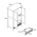 Double Wardrobe - Hales White Range
