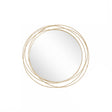 Large Round Champagne Swirl Mirror - 92cm x 92cm