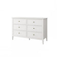 White 6 Drawer Chest of Drawers - Rowley White Range