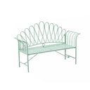 Antique Arched Sage Green Garden Bench