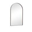 Large Framed Black Arched Mirror 100cm x 60cm
