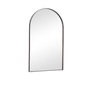 Large Framed Black Arched Mirror 100cm x 60cm