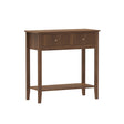 2 Drawer Console / Dressing Table - Hales Dark Wood Range