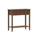 2 Drawer Console / Dressing Table - Hales Dark Wood Range