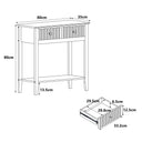 2 Drawer Console / Dressing Table - Hales Dark Wood Range