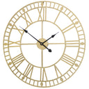 Gold Metal Skeleton Clock 60cm x 60cm