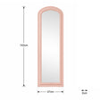 Full Length Pale Pink Leaner & Wall Mirror - 47cm x 142cm