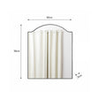 Matte Black Metal Framed Wall Mirror - 50cm x 65cm