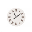 Large Metal White & Black Detailed Wall Clock - 60cm x 60cm