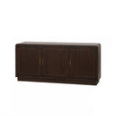 Dark Wooden 3 Door Sideboard - Kingsley Range