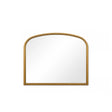 Gold Arched Metal Framed Wall Mirror - 60cm x 40cm