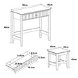 Dressing Table & Stool Set - Hales Dark Wood Range