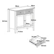 Pale Wood Two Door Two Drawer Sideboard - Hales Pale Wood Range