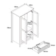 Double Wardrobe - Hales Pale Wood Range