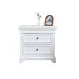 Large White 7 Drawer Chest of Drawers & Pair of Wide Bedside Tables - Daventry White Range
