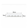 White Scalloped Wall Storage Shelf - 40cm