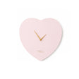 Wooden Pink & Gold Detailed Heart Shaped Wall Clock - 40cm x 40cm