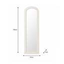 Full Length Distressed White Leaner & Wall Mirror - 47cm x 142cm
