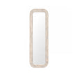 Light Wooden Arched Tall Wall & Leaner Mirror - 142cm x 47cm