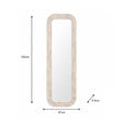Light Wooden Arched Tall Wall & Leaner Mirror - 142cm x 47cm
